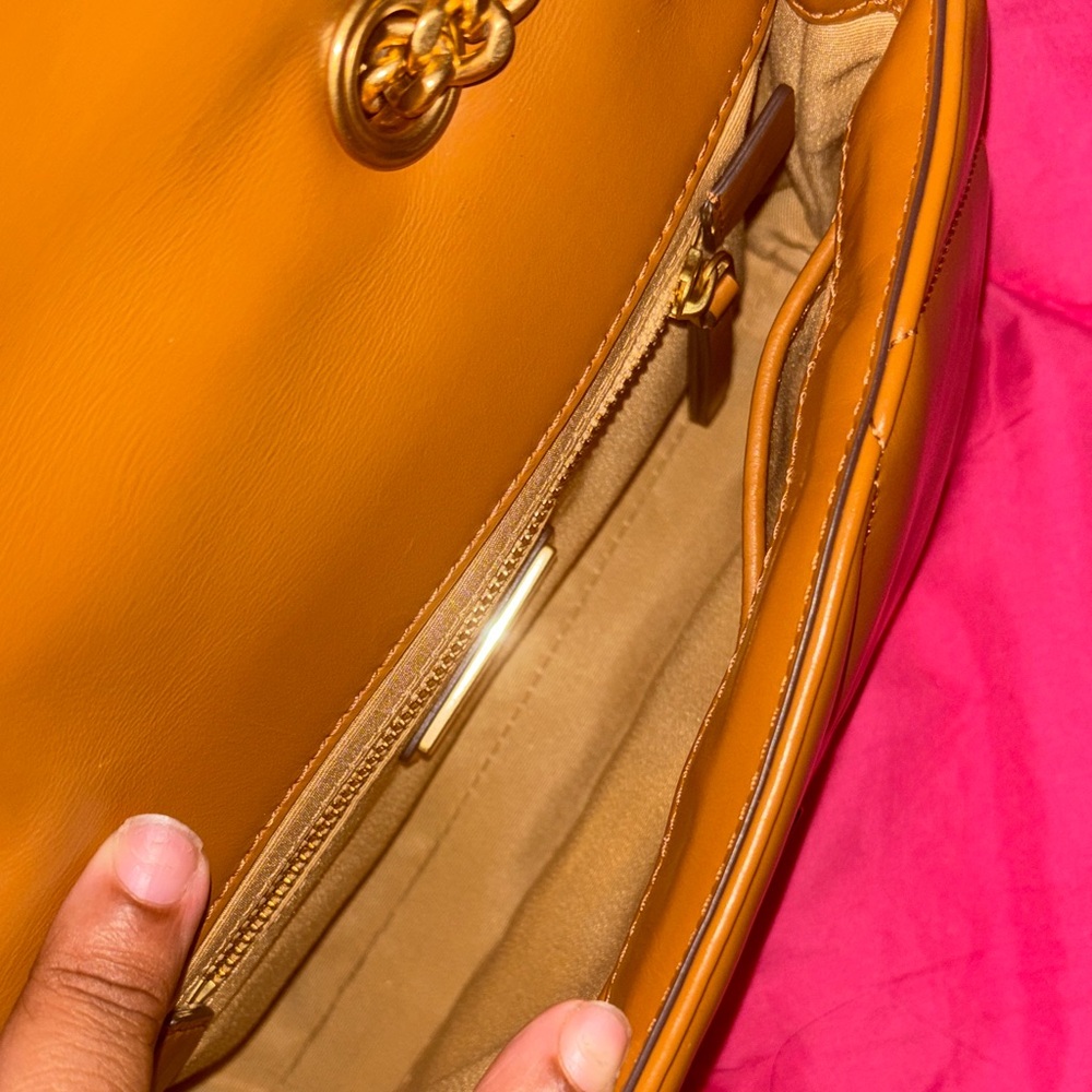 Tory Burch Brown Quilted Shoulder Bag - Picture 3 of 7